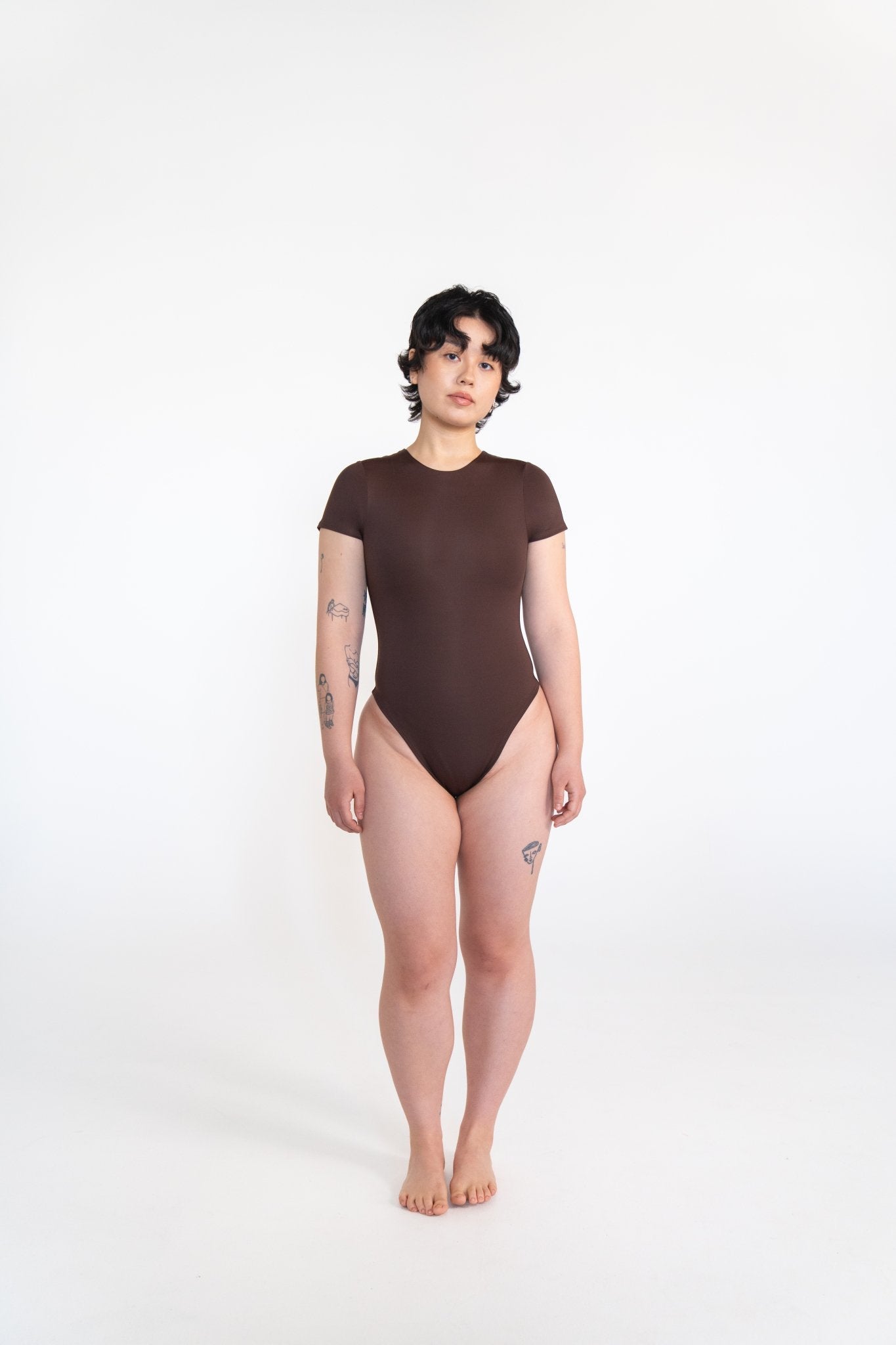 Rest Cycle - Syncing Bodysuit - Short Sleeve Crewneck - Atashe