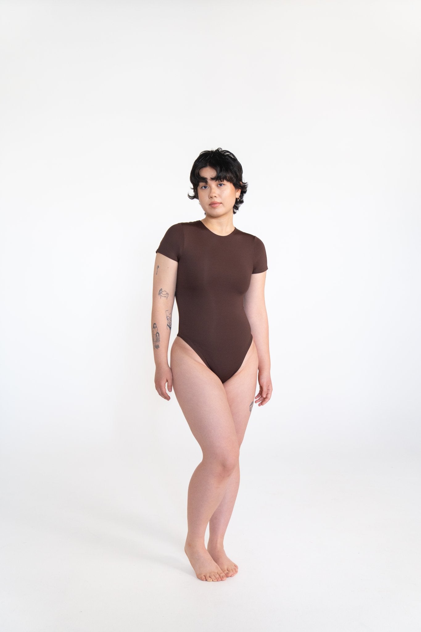 Rest Cycle - Syncing Bodysuit - Short Sleeve Crewneck - Atashe