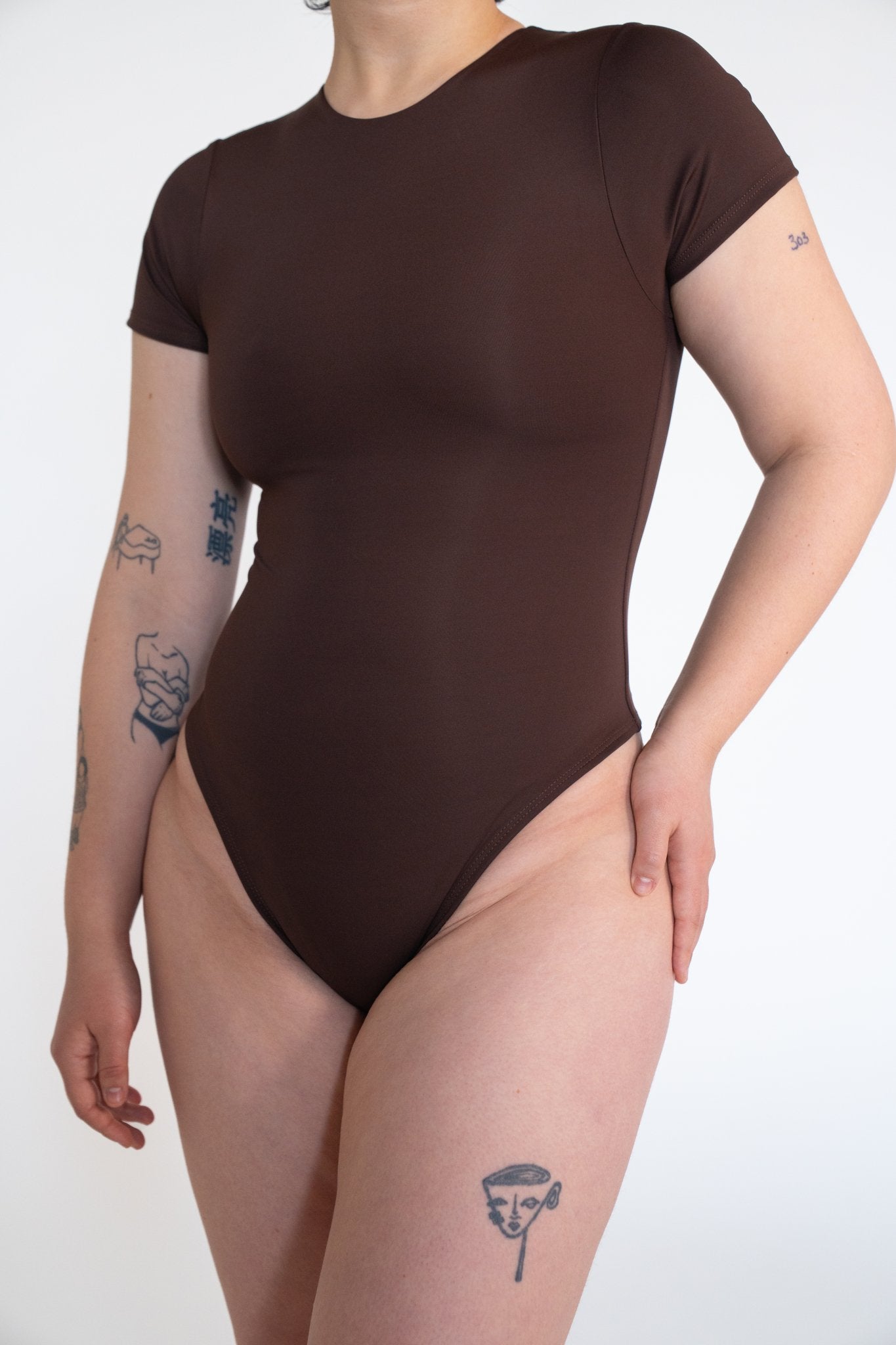Rest Cycle - Syncing Bodysuit - Short Sleeve Crewneck - Atashe