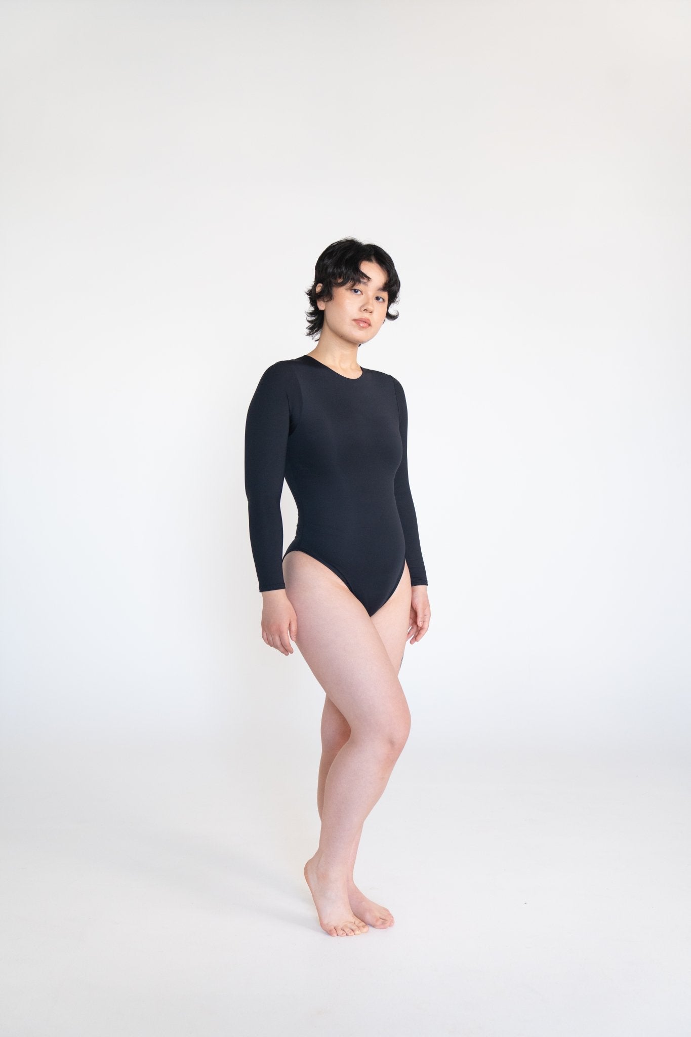 Restart Cycle - Syncing Bodysuit - Long Sleeve Crewneck - bodysuit - Atashe